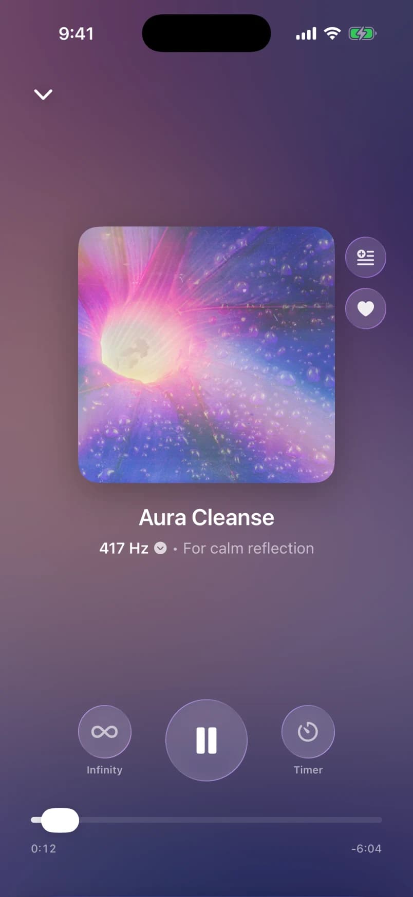 Aura Cleanse player in the Miracle app