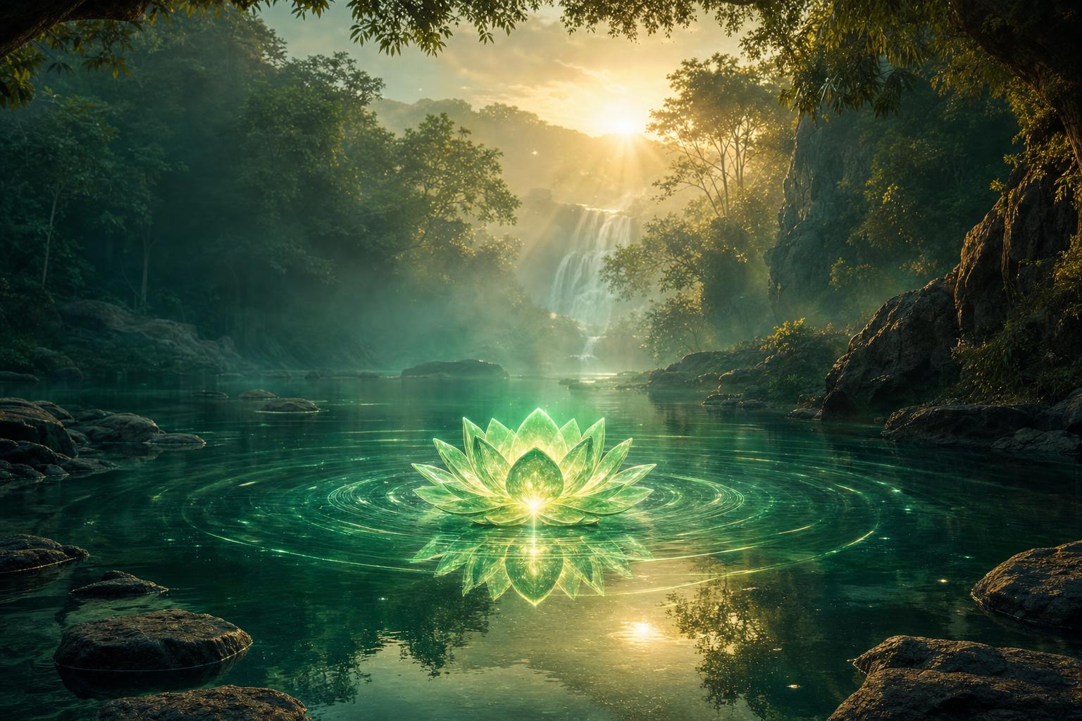 Heart Chakra — green energy visual